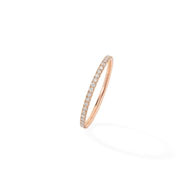 Messika - Bague Alliance Gatsby XS - or rose diamant