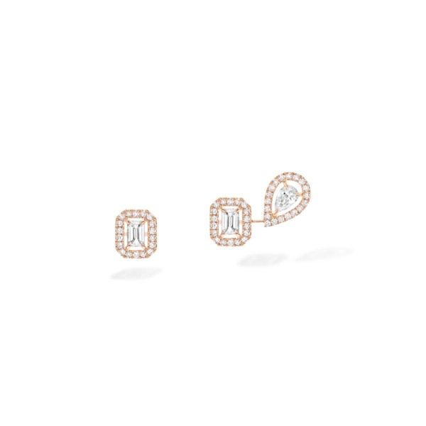 Messika - Boucle d'oreille My Twin Studs - or jaune diamant