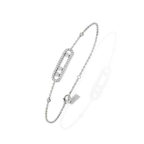 Messika - Bracelet Baby Move Pavé - or blanc diamant