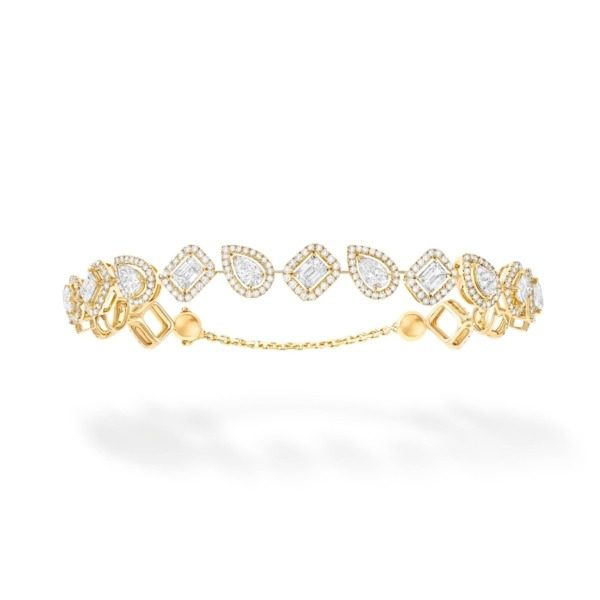 Messika - Bracelet My Twin Rivière Skinny - or jaune diamant