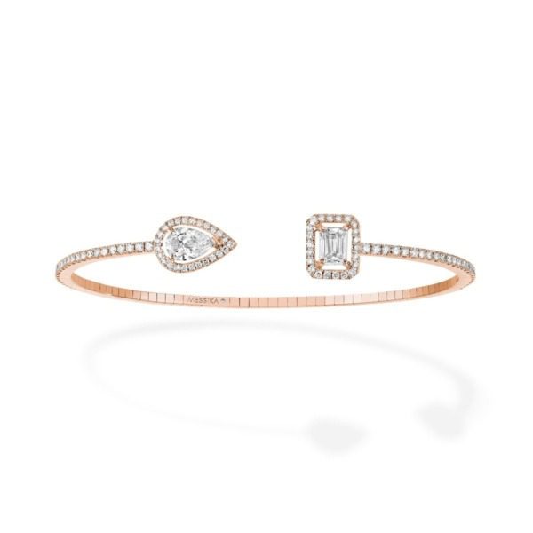 Messika - Bracelet My Twin Skinny 0,40 carat - or rose diamant