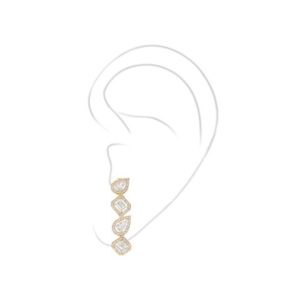Messika - Boucle d'oreille My Twin Clip Bas - or jaune diamant
