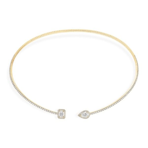 Messika - Collier My Twin Skinny - or jaune diamant