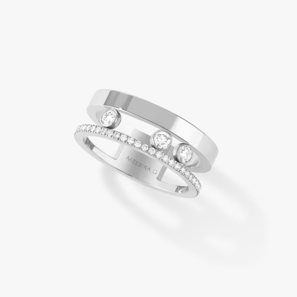 Messika - Bague Move Romane - Or blanc - Valer Nice - Joaillerie