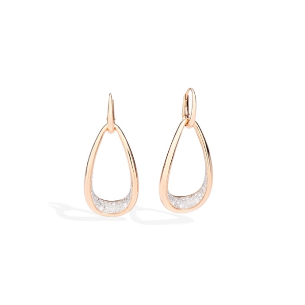 Fantina-earrings-rose-gold-18kt-diamond - Valer, votre bijouterie à Nice
