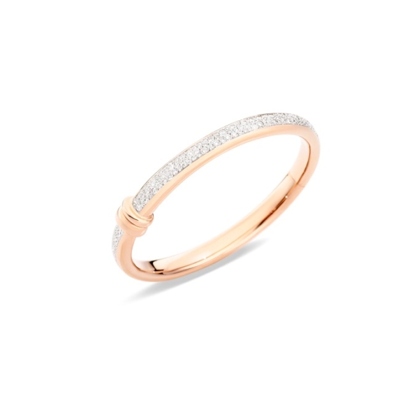 Iconica-bangle-pavé-rose-gold-18kt-diamond - Valer, votre bijouterie à Nice