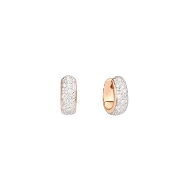 Iconica-bold-earrings-rose-gold-18kt-diamond - Valer, votre bijouterie à Nice