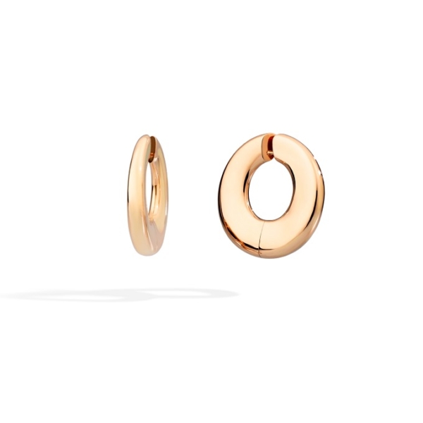 Iconica-hoop-earring-rose-gold-18kt - Valer, votre bijouterie à Nice