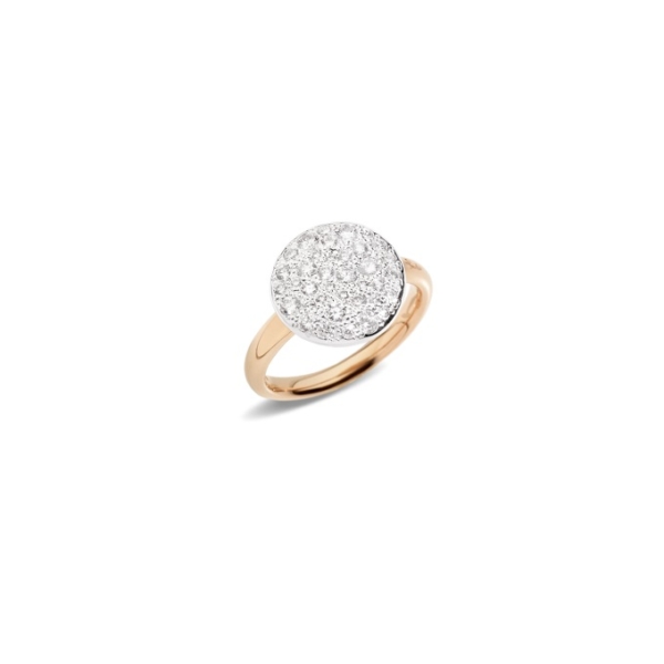 Ring-sabbia-large-rose-gold-18kt-diamond - Valer, votre bijouterie à Nice
