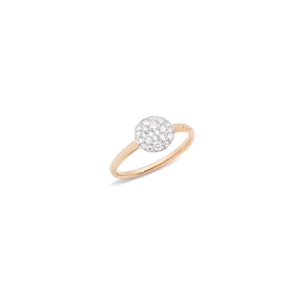 Ring-sabbia-small-rose-gold-18kt-diamond - Valer, votre bijouterie à Nice
