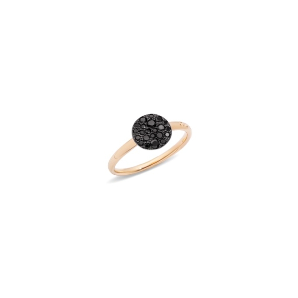 ring-sabbia-small-rose-gold-18kt-treated-black-diamond - Valer, votre bijouterie à Nice