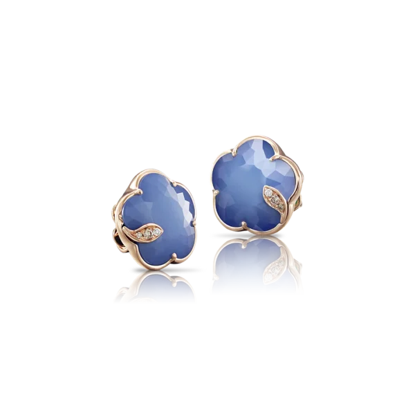 Ton joli - Petit Joli - boucles d'oreilles Lapis Lazuli / or rose - Valer Joaillerie