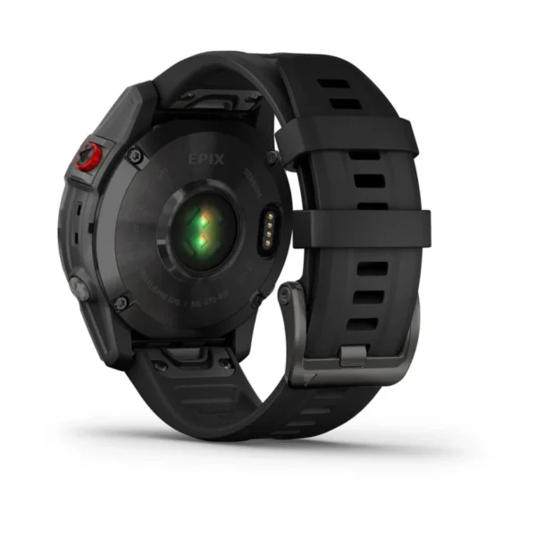 Garmin - epix™ (Gen 2) Sapphire, titane, Black DLC avec bracelet noir - Valer Horlogerie