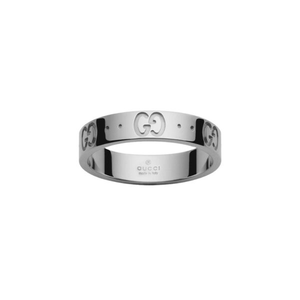 Gucci - Bague Icon, or gris 18 carats - Valer Joaillerie