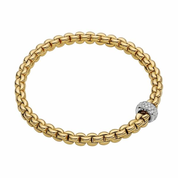 bracelet fope eka or jaune diamants