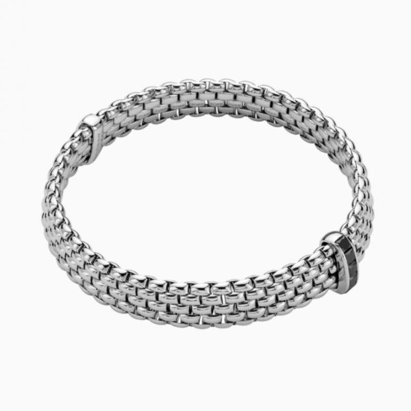 bracelet fope panorama en or blanc et diamants noirs