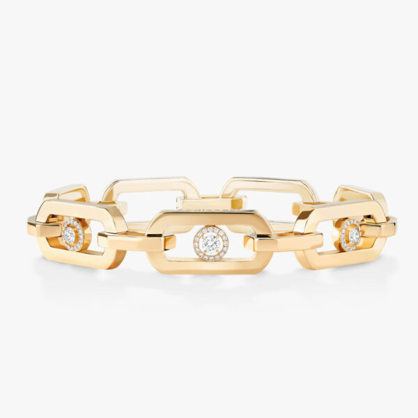 bracelet messika so move xl en or jaune et diamants