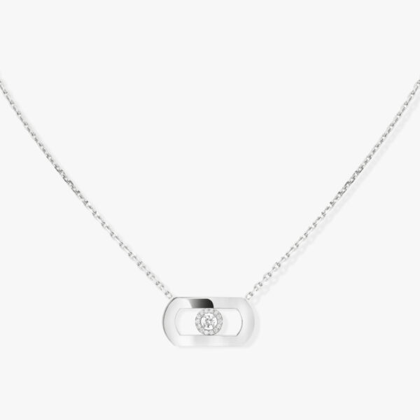 collier messika so move or blanc et diamant central