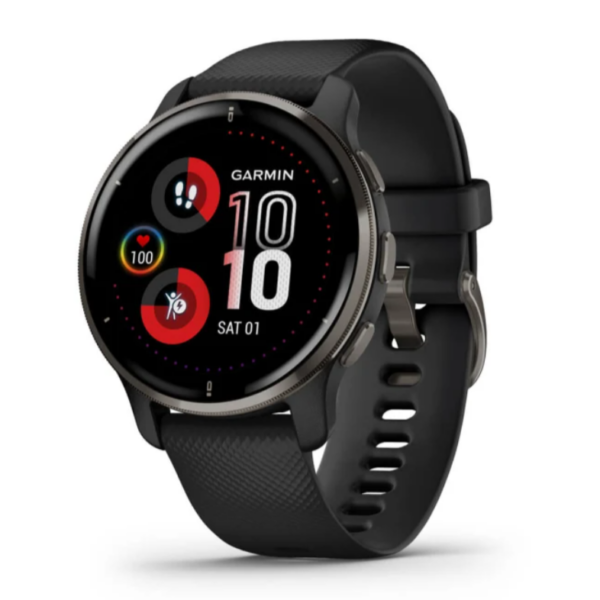 Montre connectée Garmin Venu 2 plus noire bracelet silicone noir
