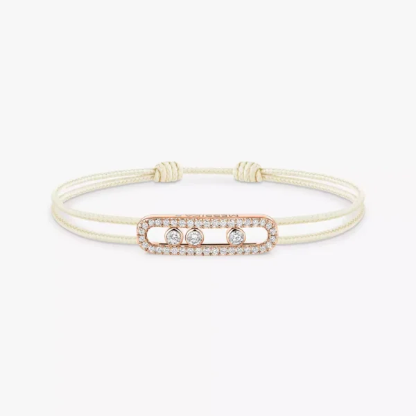 Cordon Messika Care(s) - or rose pavé, crème – Image 3