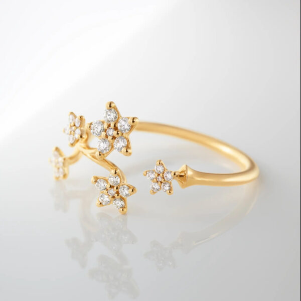Bague Shooting Stars - 6 étoiles – Image 3